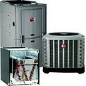 Dual fuel heating and cooling system