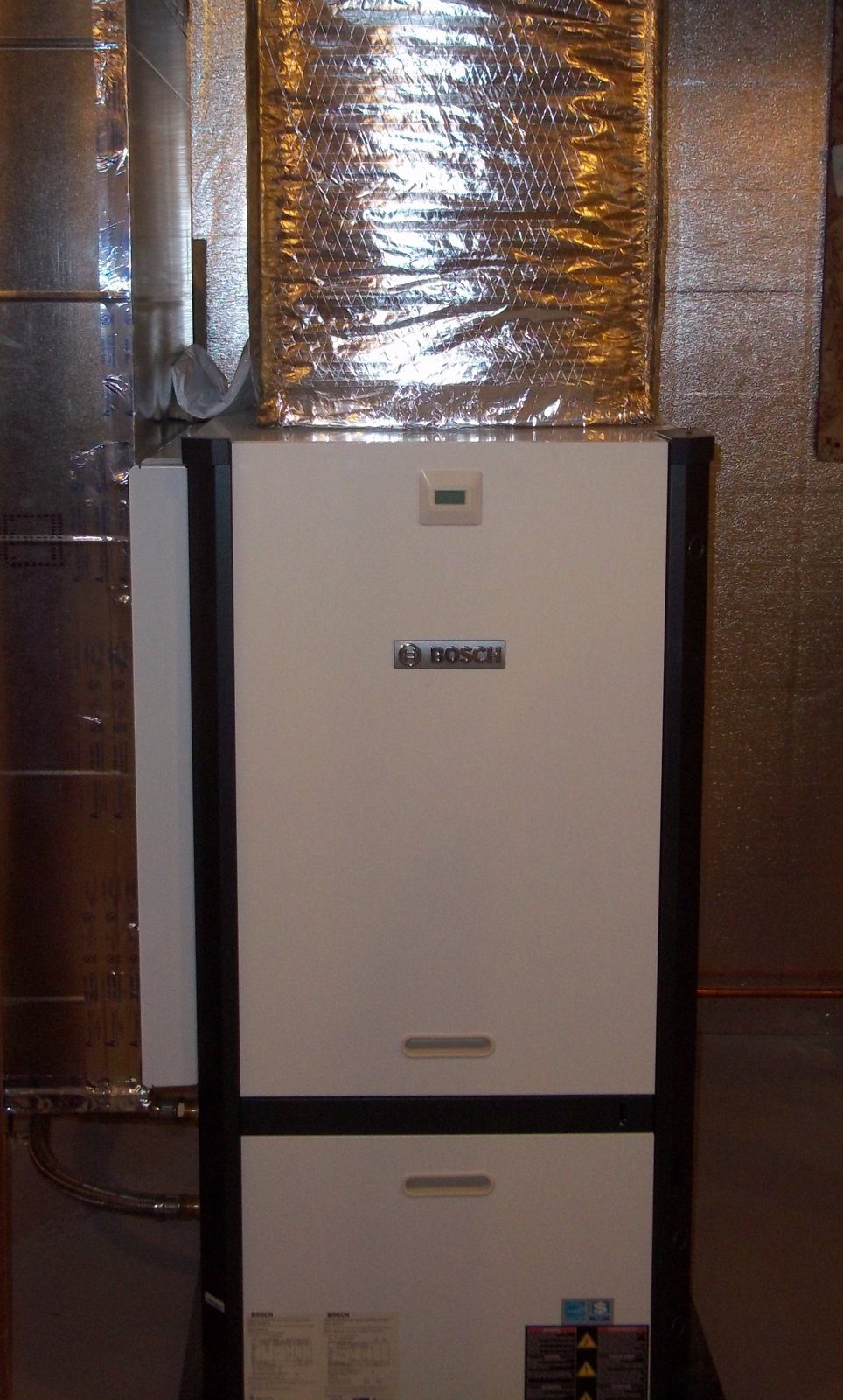 Indoor furnace / air handler installed by Card Heating & Cooling